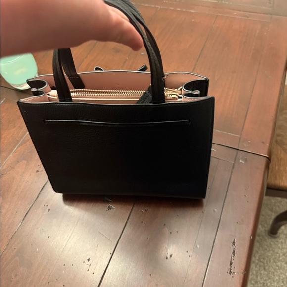 Kate Spade Black Leather Satchel with Tassels USED - Picture 3 of 12